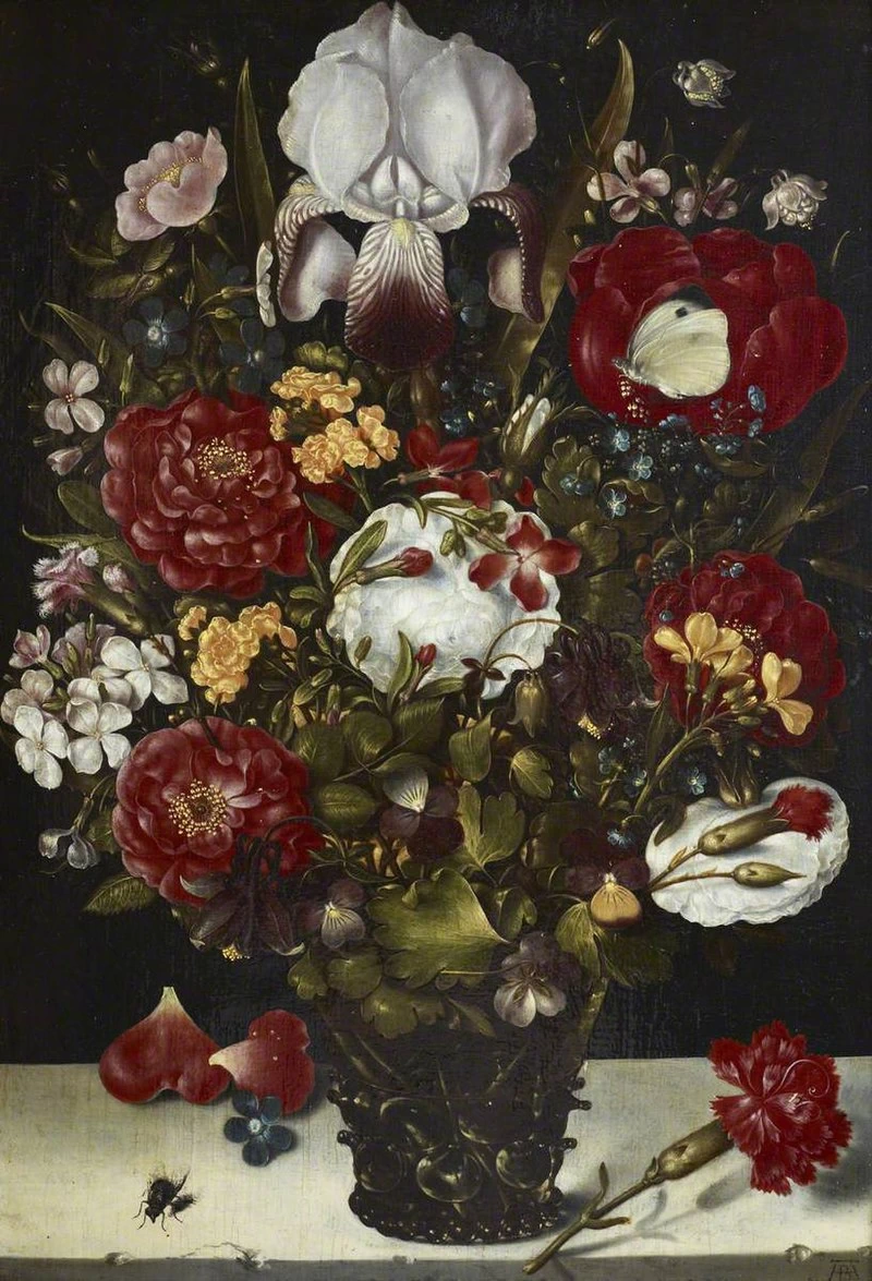 Natura morta con fiori in un vaso di vetro - National Trust